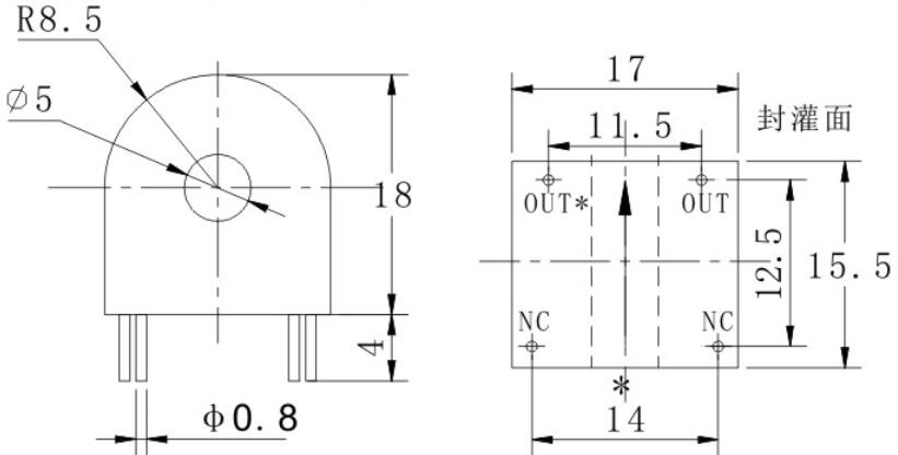 TR2141 Ultramicro current transformer